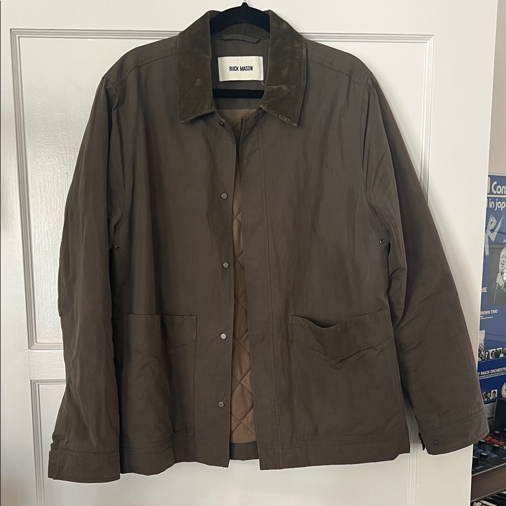 Buck Mason Men's Olive (Green/Brown) Lightweight Jacket